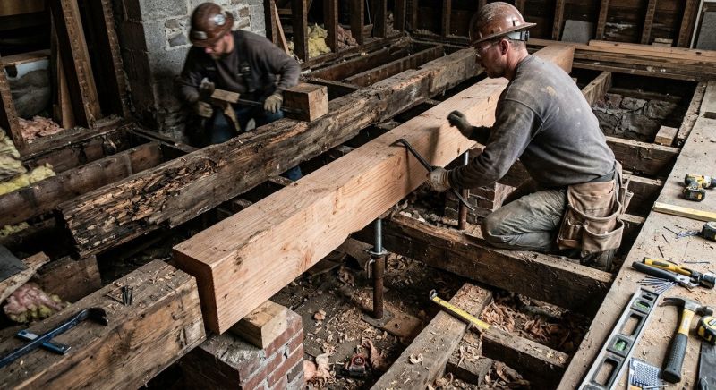House Beam Replacement in Wilmington, NC