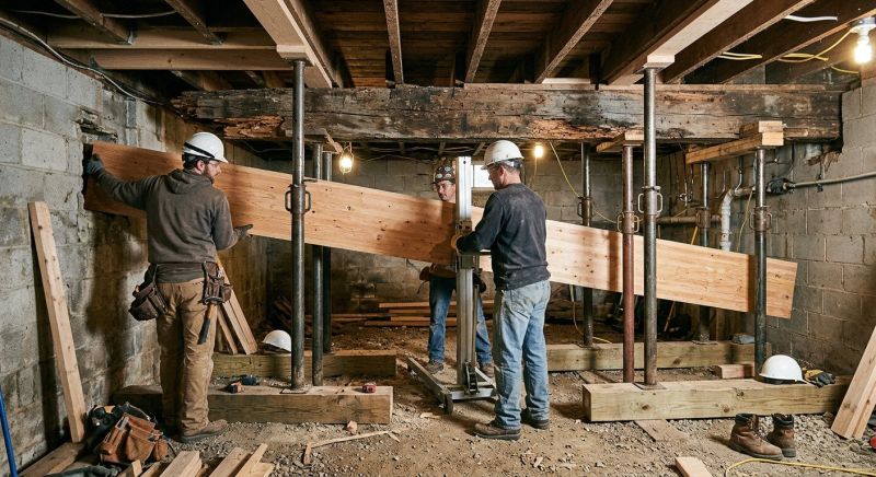 Basement Beam Repair in Conroe, TX