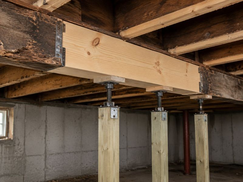 House Beam Repair in Wilmington, NC