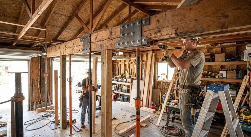 House Beam Repair in Wilmington, NC