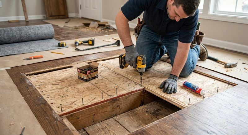 Squeaking Floor Repair in Kansas City, KS