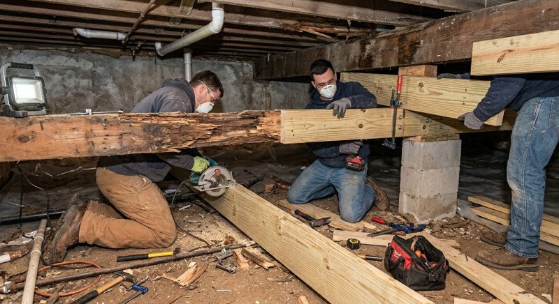 Structural Flooring Repair in Wilmington, NC