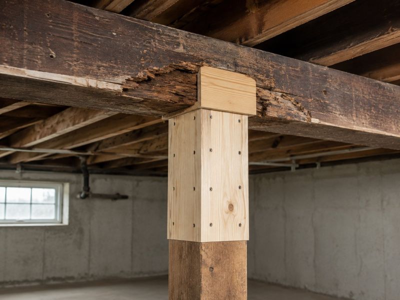 Support Beam Repair in Wilmington, NC