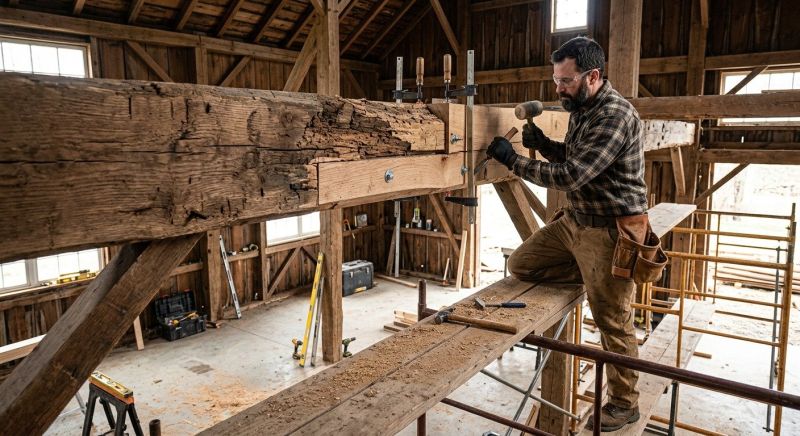 Wood Beam Repair in Wilmington, NC